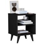 Mesa de Cabeceira Encanto Retrô Com Nichos