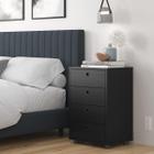 Mesa de Cabeceira Gaveteiro Classic 04 Gavetas Criado Grande Quarto