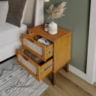 Mesa De Cabeceira Lateral Apoio Para Despertador Santorini 45cm