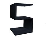 Mesa De Cabeceira Lateral S Preto Em Mdf 60x25x25 - JWS360º