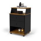 Mesa de Cabeceira Luxo Com 2 Gavetas
