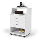 Mesa de Cabeceira Luxo Com 2 Gavetas