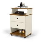 Mesa de Cabeceira Luxo Com 2 Gavetas