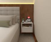 MESA DE CABECEIRA MDF 30cm com gaveta