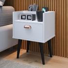Mesa De Cabeceira Mudo Retro Estilo Milena New Quarto Cama - Várias Cores