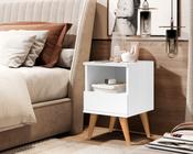 Mesa de Cabeceira Pés Palito Felipe Cores - Comprar Moveis em Casa