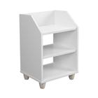 Mesa de Cabeceira Prateleira Organizador Quarto Infantil Luxo Cor Branco