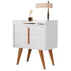 Mesa De Cabeceira Quarto Retrô Decorativa Canto Lateral - Davi G2 Plus