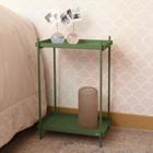 Mesa de Cabeceira Slim 60x37x27cm Wire Verde