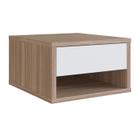 Mesa De Cabeceira Suspensa 1 Gaveta B87 Montana Branco NOVAM