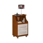 Mesa de Cabeceira Topázio MDF 2 Gavetas Organizador Quarto