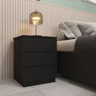 Mesa de Cabeceira Veronna 3 Gavetas Tcil Móveis