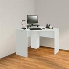 Mesa de Canto Para Computador 90x90cm Branco Fosco - Ei076