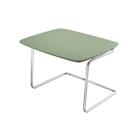 Mesa De Centro Auxiliar 54x43 cm Base Aço Tubo Cromado - Bordinhon