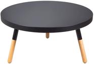 Mesa de Centro Bolonha em MDF Cor Preta - 29732 - Sun House