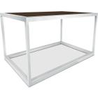 Mesa De Centro Goldin Retangular Para Sala Decoração Branco/Villandry - Genus Móveis