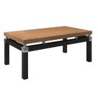 Mesa De Centro Malva Tampo BP 91cm Preto Demolição Artefamol