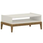 Mesa de Centro MDF/Madeira Maciça 2911 Milao Off White Freijo FNT - Finestra