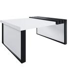 Mesa De Centro Safira - Mdf Tx - White/Preto - Decor Móveis