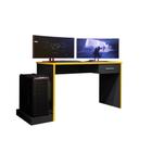 Mesa De Computador Gamer DRX 9000 Cor Preto E Amarelo