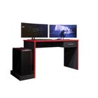 Mesa De Computador Gamer DRX 9000 Cor Preto E Vermelho