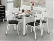 Jogo 6 Cadeiras Para Cozinha Preto Fosco - Assento Platina - 141 Tenda  House - Artefamol - Cadeira para Cozinha - Magazine Luiza
