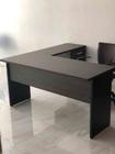 Mesa de escritório em L (1,50x1,50m) c/gavetas MARANELLO London/Preto