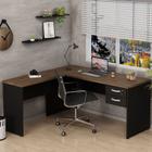 Mesa De Escritório em L 160x150cm com Gaveta