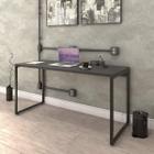 Mesa de Escritório Industrial Kuadra 150 cm - Preto - Compace