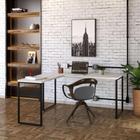 Mesa de Escritório Kuadra II Bege 150 cm
