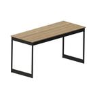 Mesa de Escritório Workspace Mel e Preta 150 cm