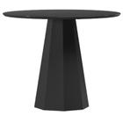 Mesa de Jantar 100x100 cm Isis com Vidro Preto New Ceval