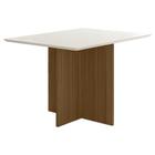 Mesa de Jantar 120cm Helo Carvalho Off White Poliman