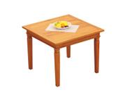 Mesa de Jantar 1x1m Madeira de Demolição Peroba Rosa Natural