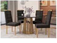 Conjunto Mesa de Jantar Redonda 1,35m – 4450 com 4 Cadeiras – LUIZA