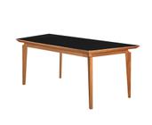 Mesa de Jantar 4 Lugares Preto/Imbuia 1,4m x 1,4m - Zotz - Decorium