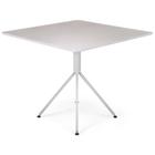 Mesa de Jantar 4 Lugares Quadrada Herval Slim, MDF Off White, 75x90 cm