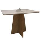 Mesa de Jantar 6 Lugares Jade Cinamomo e Off White