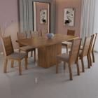 Conjunto Mesa de Jantar Quadrada - ELITTE PLUS com 8 cadeiras - AKILA