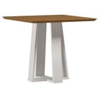 Mesa de Jantar 90x90 cm Valência sem Vidro Off White Ype New Ceval