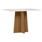 Mesa de Jantar Anitta 120x80 cm com Vidro Ype Off White New Ceval