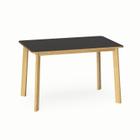 Mesa de Jantar Berlim Retangular 120cm Preto/Mel - Star Móveis e Decor