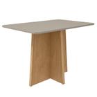 Mesa de Jantar Celebrare 120 cm Amêndoa Clean Off White Lopas - MÓVEIS LOPAS