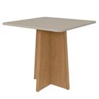 Mesa De Jantar Celebrare 90 Cm Amêndoa Clean Off White - Lopas - MÓVEIS LOPAS