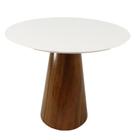 Mesa de Jantar Cone 110 cm Base Madeira Imbuia - Outros