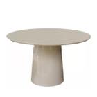 Mesa de Jantar Cone Redonda 80 cm Laqueado off white - Linn Design Decor