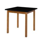 Mesa de Jantar Elisa 80x80 em Madeira Maciça - Preto - VP