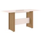 Mesa de Jantar Milano 155cm Carvalho Off White - Poliman