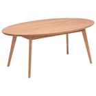 Mesa de Jantar Oval Vértice 190cm em Madeira Maciça - Natural