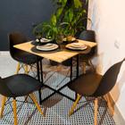 Mesa De Jantar Para 4 Lugares Sala Cozinha Integrada